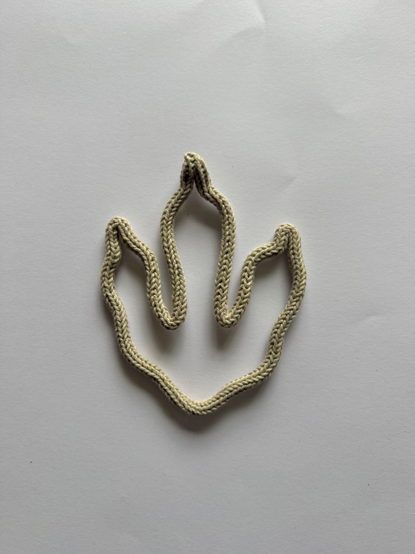 READY TO SHIP Knitted Wire Dinosaur Footprints | Handmade Wall Decor | Nursery & Kids Room Dino Tracks