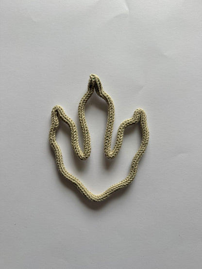 READY TO SHIP Knitted Wire Dinosaur Footprints | Handmade Wall Decor | Nursery & Kids Room Dino Tracks