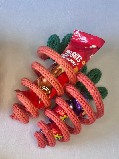 Handmade Knitted Wire Carrot – Easter Decoration & Creme Egg Holder