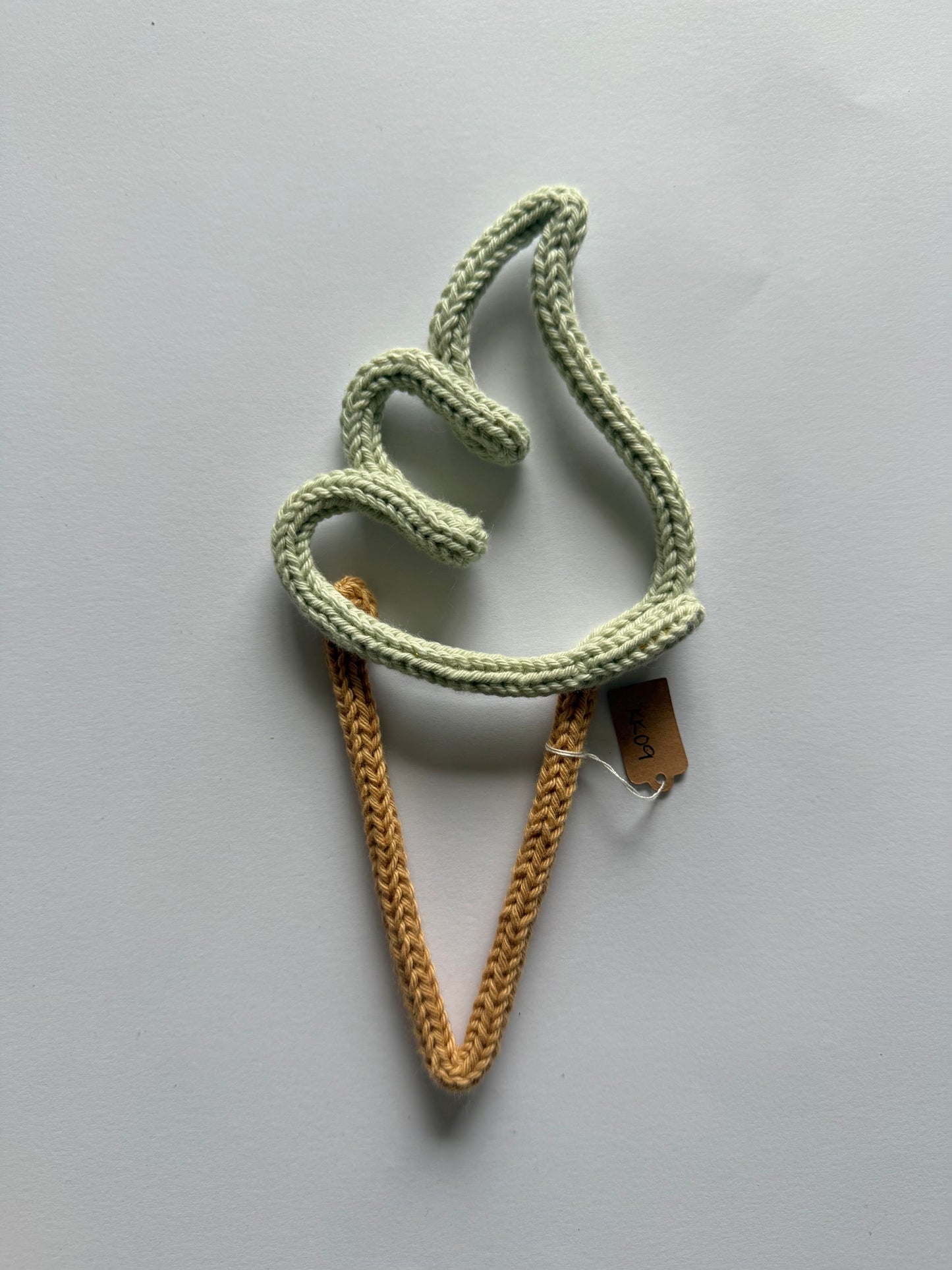 READY TO SHIP Handmade Ice Cream Custom Knitted Wire Art - Summer Theme Kid’s & Nursery Decor