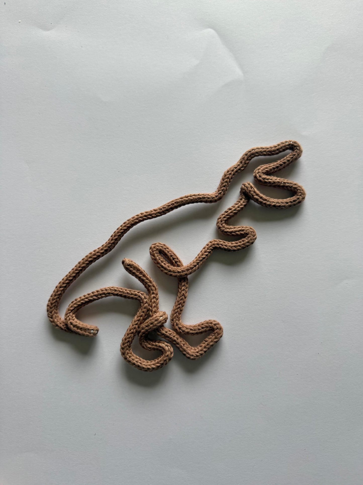 READY TO SHIP Handmade Dinosaur/Knitted Wire Wall Art - Dinosaur Theme Kid’s Decor