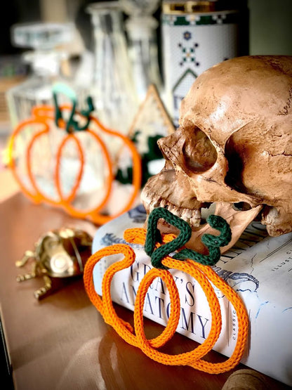 Handmade Pumpkin Knitted Wire Autumn Decor