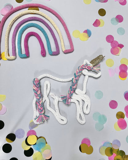 Handmade Knitted Wire Unicorn Kids Room Decor