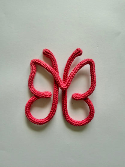 READY TO SHIP Butterfly Handmade Knitted Wire Wall Decor