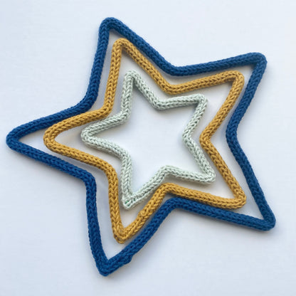 Handmade Personalised Knitted Wire Star Wall Art - kid & Nursery Decor