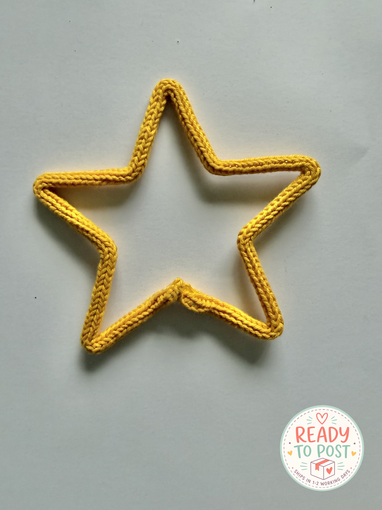 READY TO SHIP Small Knitted Wire Star Wall Art - kid & Nursery Decor