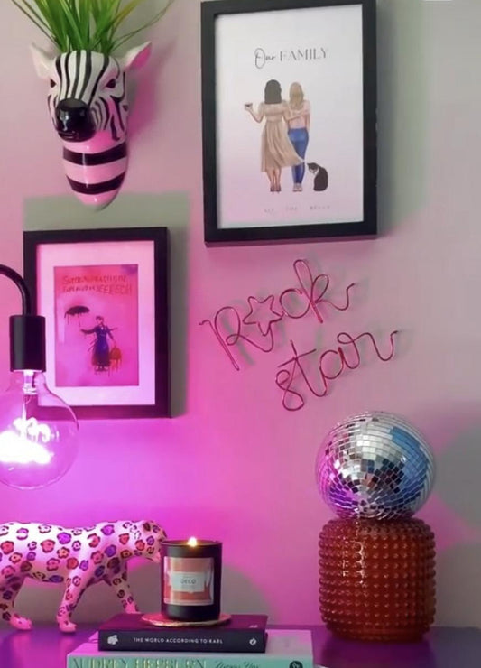 Custom Naked Wire Words – Handmade Minimalist Wall Art | Knit & Knot