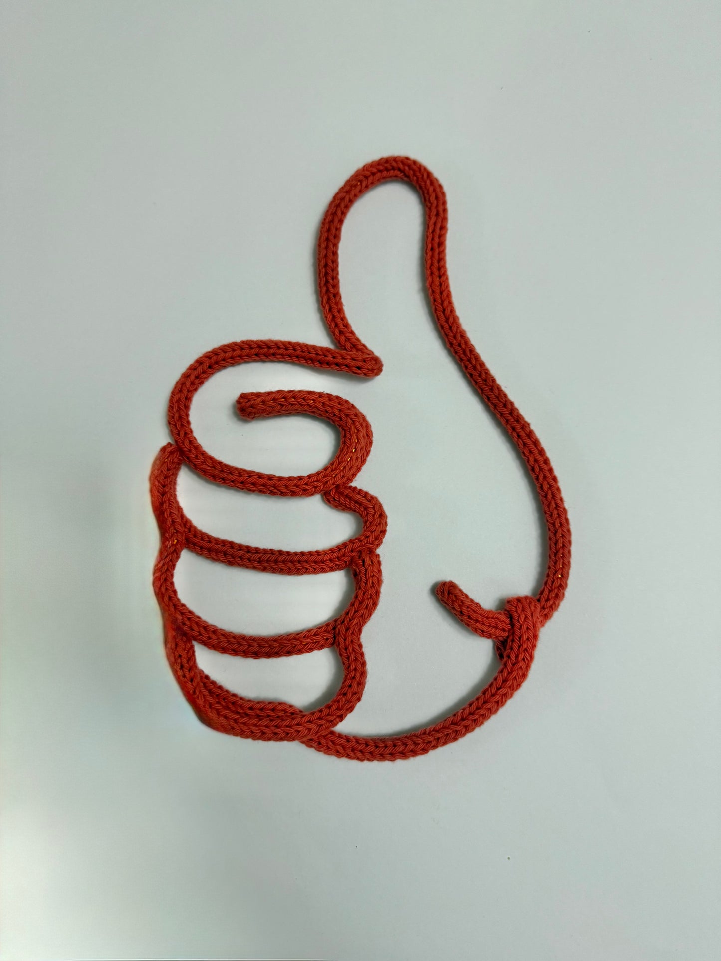 Thumbs Up wire-Knit Wall Art Decor for Kids
