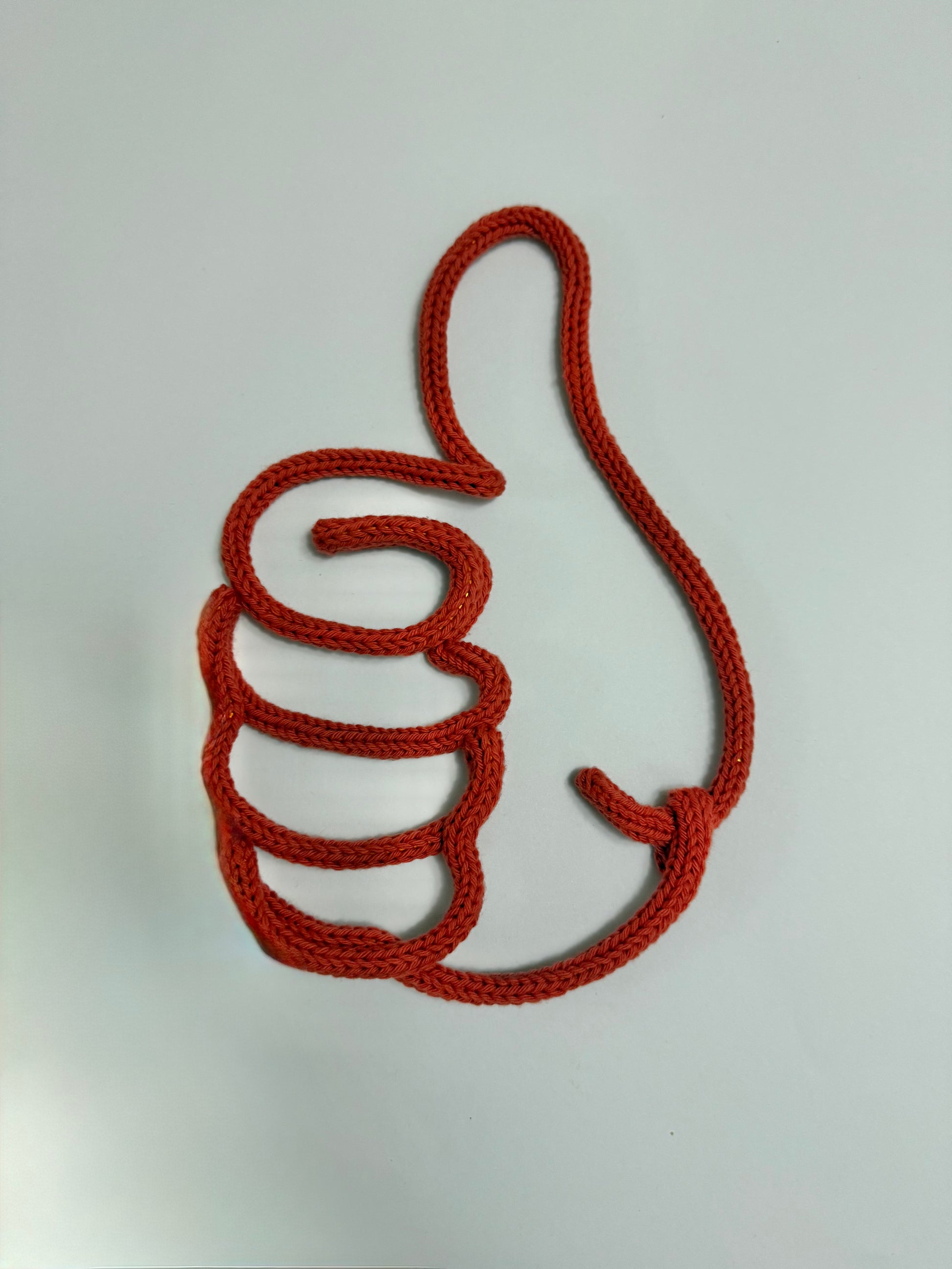 Thumbs Up wire-Knit Wall Art Decor for Kids