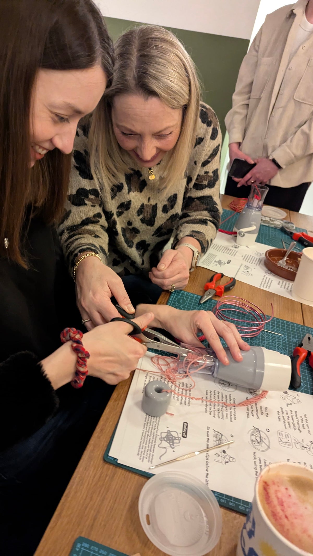 Knitted Wire Workshop Lisburn | Froth Coffee | Knit & Knot