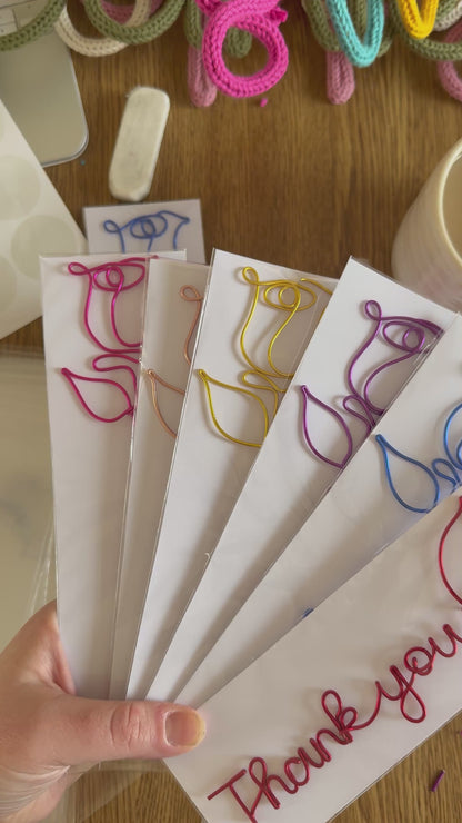Personalised Wire Bookmark | Teacher Gift, Book Lover Gift & Custom Name Bookmark